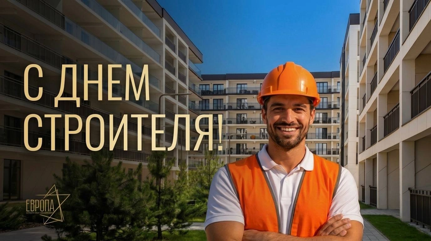 С Днём строителя от Клубной резиденции Европа
